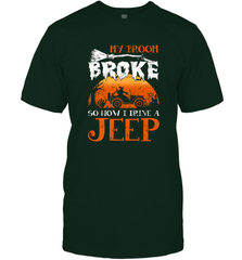 My Broom Broke So Now I Drive A Jeep Funny Witch Halloween Men's T-Shirt Men's T-Shirt - HHHstores