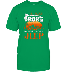 My Broom Broke So Now I Drive A Jeep Funny Witch Halloween Men's T-Shirt Men's T-Shirt - HHHstores