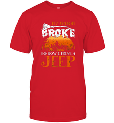 My Broom Broke So Now I Drive A Jeep Funny Witch Halloween Men's T-Shirt Men's T-Shirt - HHHstores