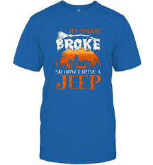 My Broom Broke So Now I Drive A Jeep Funny Witch Halloween Men's T-Shirt Men's T-Shirt - HHHstores