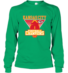 Kansas City Old School Football _ The City Of Champions LIV Long Sleeve T-Shirt Long Sleeve T-Shirt - HHHstores