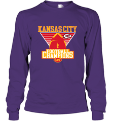 Kansas City Old School Football _ The City Of Champions LIV Long Sleeve T-Shirt Long Sleeve T-Shirt - HHHstores