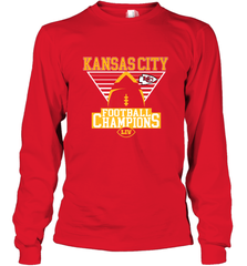 Kansas City Old School Football _ The City Of Champions LIV Long Sleeve T-Shirt Long Sleeve T-Shirt - HHHstores