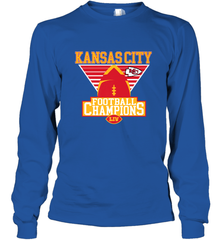 Kansas City Old School Football _ The City Of Champions LIV Long Sleeve T-Shirt Long Sleeve T-Shirt - HHHstores