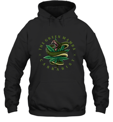 The Green Mamba, Cannabist, Weed Grower Pot Smoker Hooded Sweatshirt