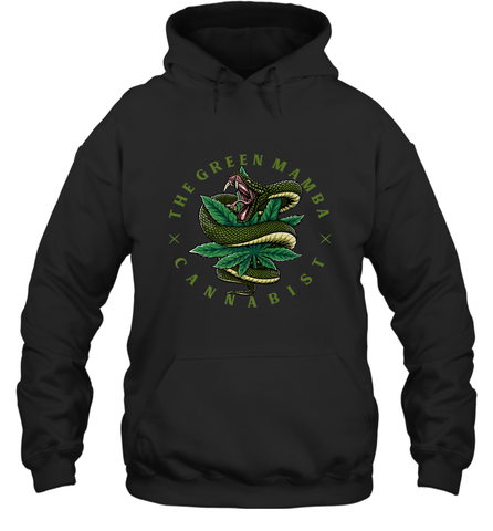 The Green Mamba, Cannabist, Weed Grower Pot Smoker Hooded Sweatshirt Hooded Sweatshirt / Black / S Hooded Sweatshirt - HHHstores