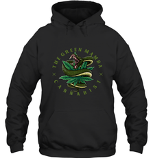 The Green Mamba, Cannabist, Weed Grower Pot Smoker Hooded Sweatshirt Hooded Sweatshirt - HHHstores