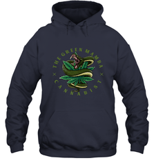 The Green Mamba, Cannabist, Weed Grower Pot Smoker Hooded Sweatshirt Hooded Sweatshirt - HHHstores