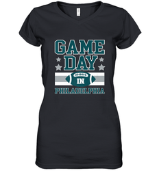 NFL Philadelphia Philly Game Day Football Home Team Women's V-Neck T-Shirt