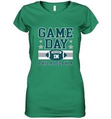 NFL Philadelphia Philly Game Day Football Home Team Women's V-Neck T-Shirt Women's V-Neck T-Shirt - HHHstores