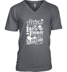 A mother is like a flower each one is beautiful and unique Men's V-Neck Men's V-Neck - HHHstores