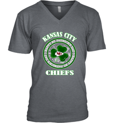NFL Kansas City Chiefs Logo Happy St Patrick's Day Men's V-Neck Men's V-Neck - HHHstores