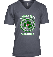 NFL Kansas City Chiefs Logo Happy St Patrick's Day Men's V-Neck Men's V-Neck - HHHstores