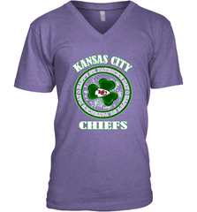 NFL Kansas City Chiefs Logo Happy St Patrick's Day Men's V-Neck Men's V-Neck - HHHstores