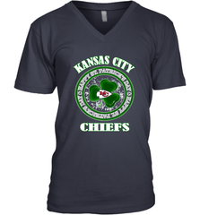NFL Kansas City Chiefs Logo Happy St Patrick's Day Men's V-Neck Men's V-Neck - HHHstores