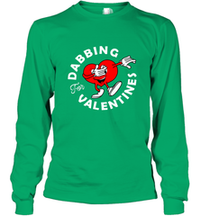 Dabbing Heart For Valentine's Day Art Graphics Heart Gift Long Sleeve T-Shirt Long Sleeve T-Shirt - HHHstores