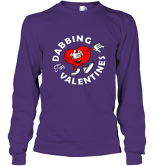 Dabbing Heart For Valentine's Day Art Graphics Heart Gift Long Sleeve T-Shirt Long Sleeve T-Shirt - HHHstores