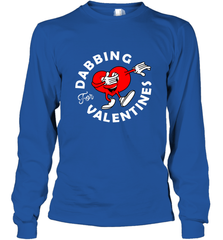 Dabbing Heart For Valentine's Day Art Graphics Heart Gift Long Sleeve T-Shirt Long Sleeve T-Shirt - HHHstores