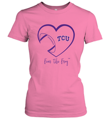 TCU Horned Frogs Football Inside Heart  Team Women's T-Shirt Women's T-Shirt - HHHstores
