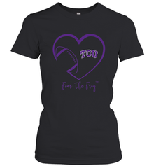 TCU Horned Frogs Football Inside Heart  Team Women's T-Shirt Women's T-Shirt - HHHstores