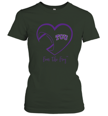 TCU Horned Frogs Football Inside Heart  Team Women's T-Shirt Women's T-Shirt - HHHstores