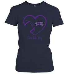 TCU Horned Frogs Football Inside Heart  Team Women's T-Shirt Women's T-Shirt - HHHstores