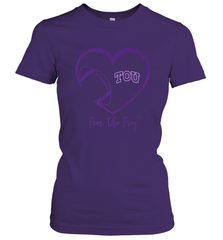TCU Horned Frogs Football Inside Heart  Team Women's T-Shirt Women's T-Shirt - HHHstores