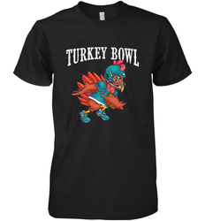 Cool Turkey Bowl _ Funny Thanksgiving Football Player Men's Premium T-Shirt
