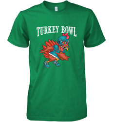 Cool Turkey Bowl _ Funny Thanksgiving Football Player Men's Premium T-Shirt