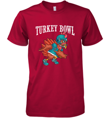Cool Turkey Bowl _ Funny Thanksgiving Football Player Men's Premium T-Shirt Men's Premium T-Shirt - HHHstores