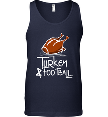 Turkey And Football Thanksgiving Day Football Fan Holiday Gift Men's Tank Top Men's Tank Top - HHHstores