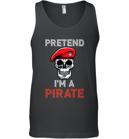 Pretend I'm A Pirate Tee Funny Halloween Party Costume Gift Men's Tank Top Men's Tank Top / Black / XS Men's Tank Top - HHHstores