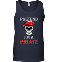 Pretend I'm A Pirate Tee Funny Halloween Party Costume Gift Men's Tank Top