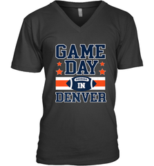 NFL Denver Co Game Day Football Home Team Colors Men's V-Neck Men's V-Neck - HHHstores