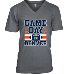 NFL Denver Co Game Day Football Home Team Colors Men's V-Neck Men's V-Neck - HHHstores