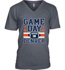 NFL Denver Co Game Day Football Home Team Colors Men's V-Neck Men's V-Neck - HHHstores