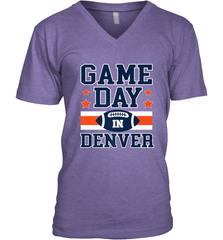 NFL Denver Co Game Day Football Home Team Colors Men's V-Neck Men's V-Neck - HHHstores