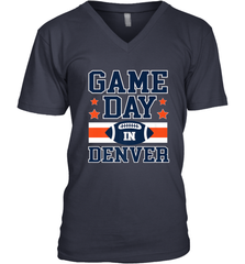 NFL Denver Co Game Day Football Home Team Colors Men's V-Neck Men's V-Neck - HHHstores