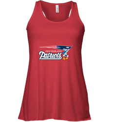 Nfl New England Patriots Champion Mickey Mouse Team Women's Racerback Tank
