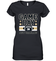 NFL New Orleans La. Game Day Football Home Team Women's V-Neck T-Shirt