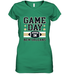 NFL New Orleans La. Game Day Football Home Team Women's V-Neck T-Shirt Women's V-Neck T-Shirt - HHHstores