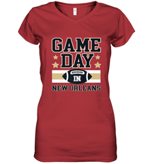 NFL New Orleans La. Game Day Football Home Team Women's V-Neck T-Shirt Women's V-Neck T-Shirt - HHHstores