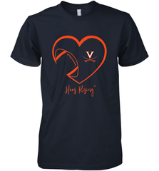 Virginia Cavaliers Football Inside Heart  Team Men's Premium T-Shirt Men's Premium T-Shirt - HHHstores