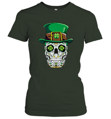 Sugar Skull Leprechaun T Shirt St Patricks Day Women Men Women's T-Shirt Women's T-Shirt - HHHstores