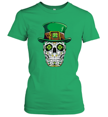 Sugar Skull Leprechaun T Shirt St Patricks Day Women Men Women's T-Shirt Women's T-Shirt - HHHstores