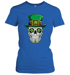 Sugar Skull Leprechaun T Shirt St Patricks Day Women Men Women's T-Shirt Women's T-Shirt - HHHstores