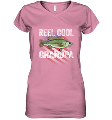 REEL COOL GRANDPA Women's V-Neck T-Shirt Women's V-Neck T-Shirt - HHHstores
