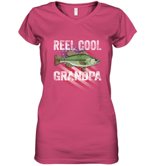 REEL COOL GRANDPA Women's V-Neck T-Shirt Women's V-Neck T-Shirt - HHHstores