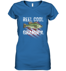REEL COOL GRANDPA Women's V-Neck T-Shirt Women's V-Neck T-Shirt - HHHstores