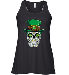 Sugar Skull Leprechaun T Shirt St Patricks Day Women Men Women's Racerback Tank Women's Racerback Tank - HHHstores